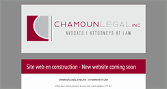 Desktop Screenshot of chamounlegal.com