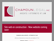 Tablet Screenshot of chamounlegal.com